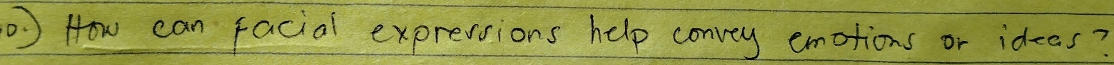 How can facial expressions help convey emotions or ideas?