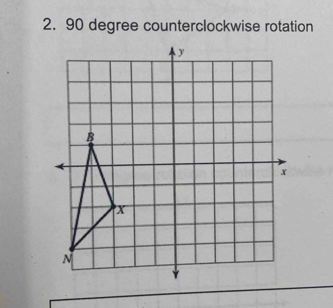 90 degree counterclockwise rotation