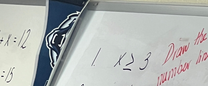 +x=12
x≥ 3 Daw
=15