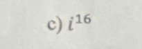 i^(16)