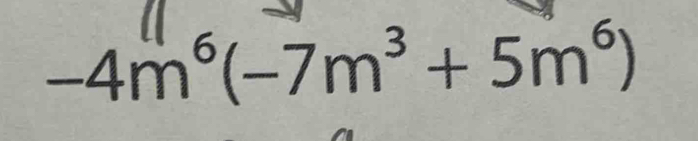 −4m³(−7m³ + 5m⁶)