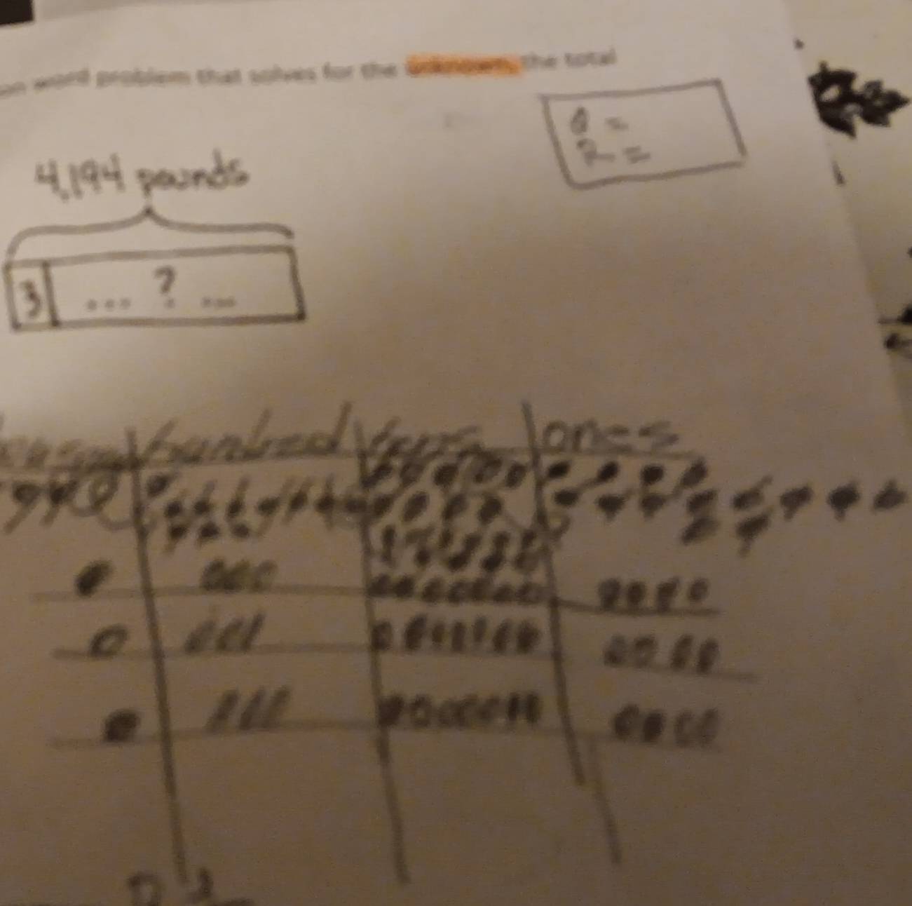 roblem that solves for the anng n the total