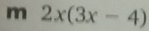 2x(3x-4)