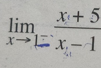 limlimits _xto 1 (x+5)/x-1 