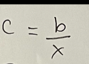 c= b/lambda  