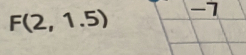 F(2,1.5)
-7