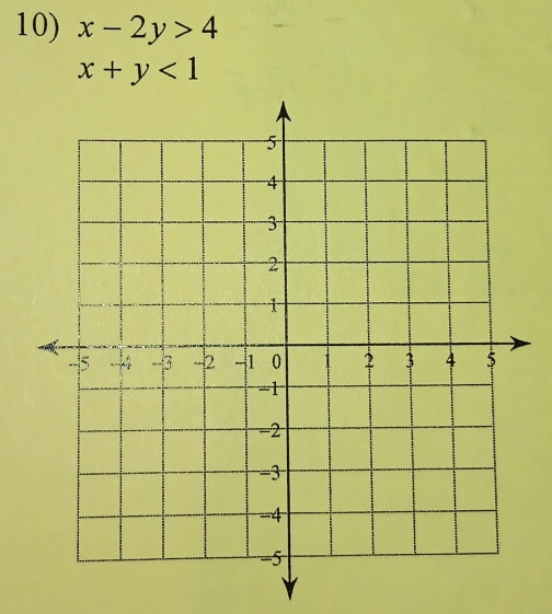 x-2y>4
x+y<1</tex>