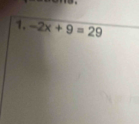 -2x+9=29