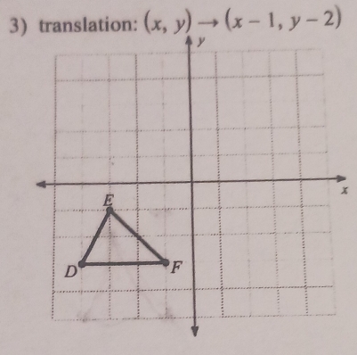 3tion: (x,y)to (x-1,y-2)
x