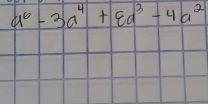 a^6-3a^4+8a^3-4a^2