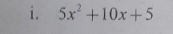 5x^2+10x+5