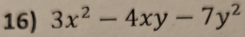 3x^2-4xy-7y^2