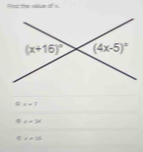 x=7
x=34
x=26