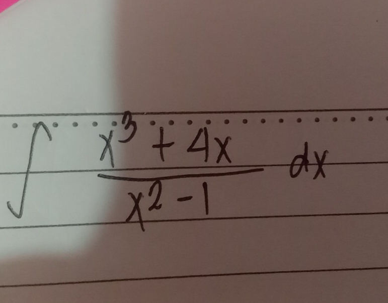 ∈t  (x^3+4x)/x^2-1 dx