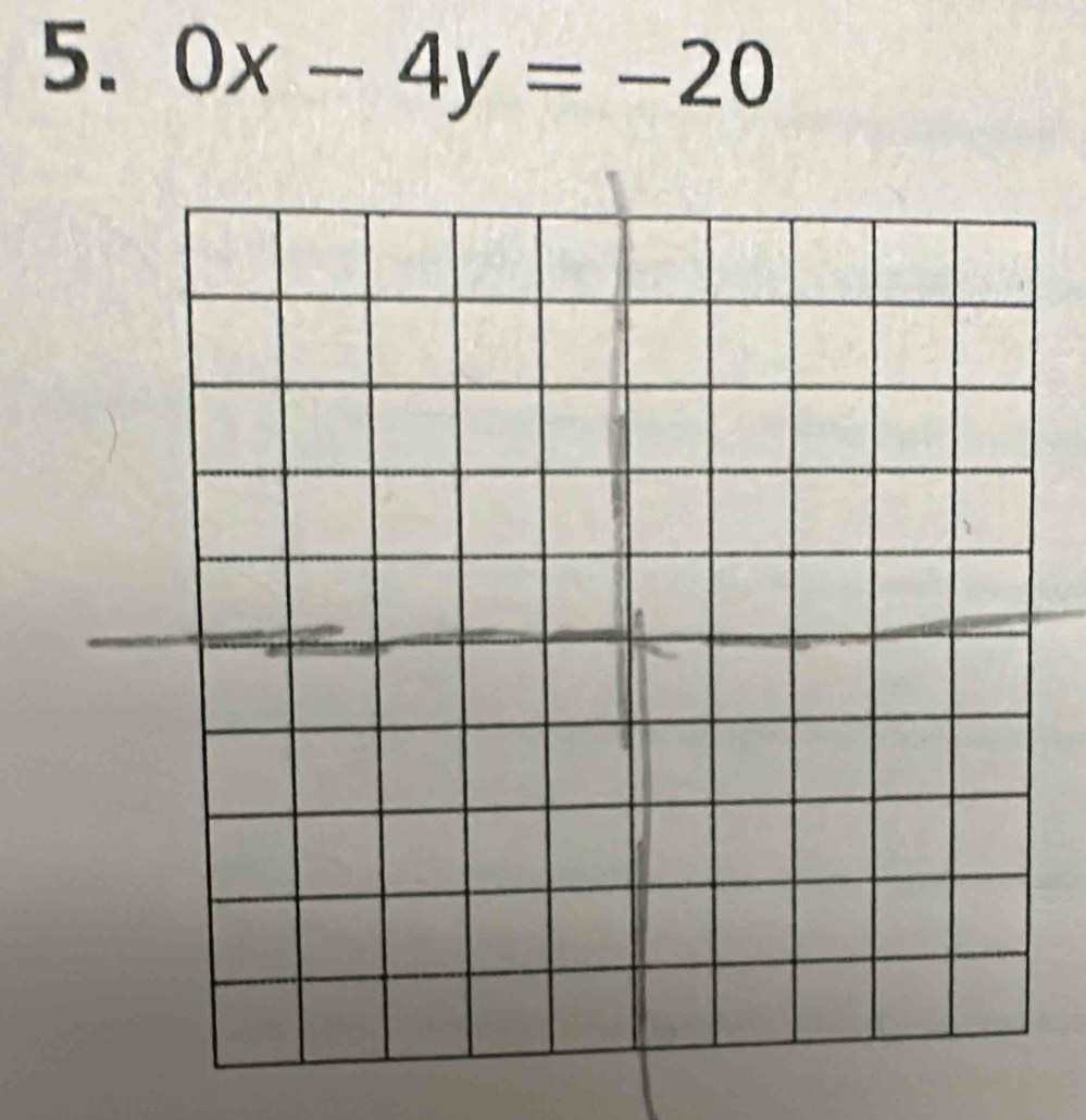 0x-4y=-20