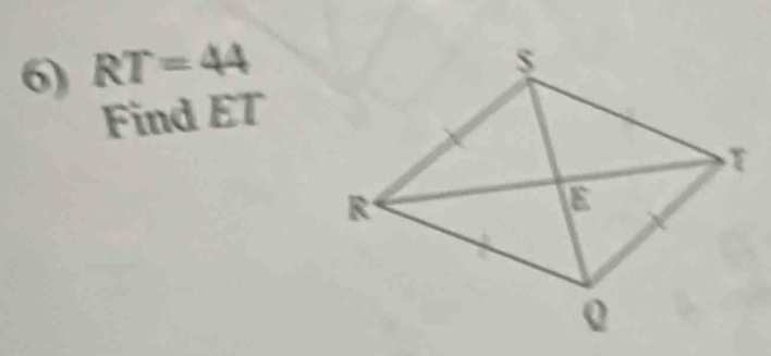 RT=44
Find ET