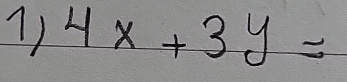 4x+3y=