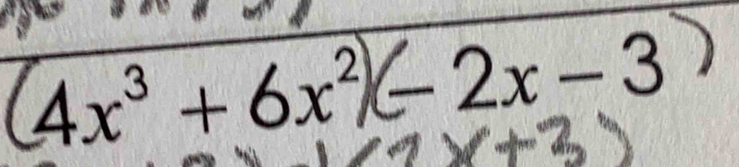 4x³ + 6x² 2x − 3