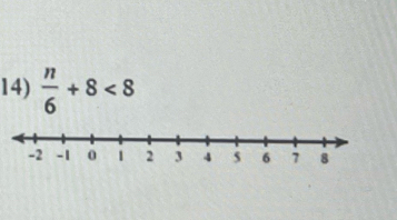  n/6 +8<8</tex>