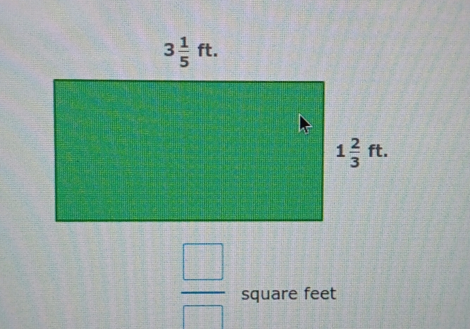  □ /□   square feet