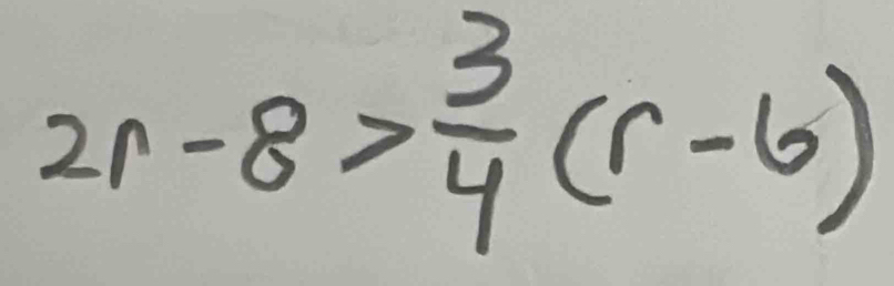 2n-8> 3/4 (r-6)