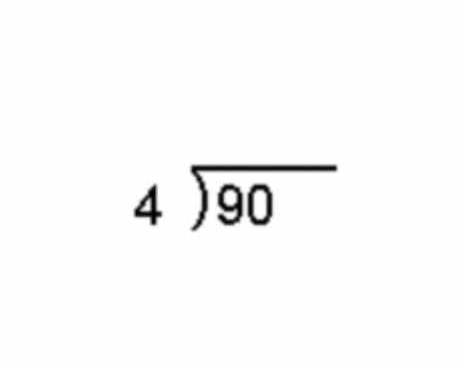 beginarrayr 4encloselongdiv 90endarray