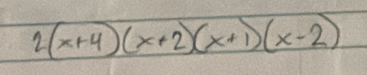 2(x+4)(x+2)(x+1)(x-2)