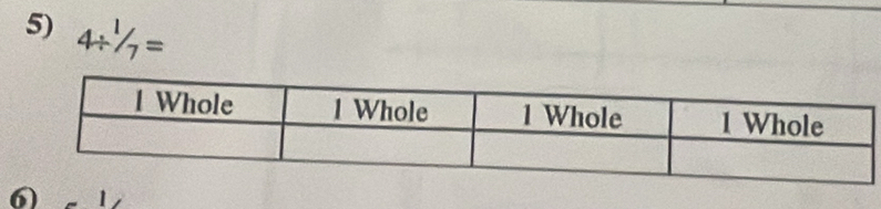 4/ ^1/_7=
6 1