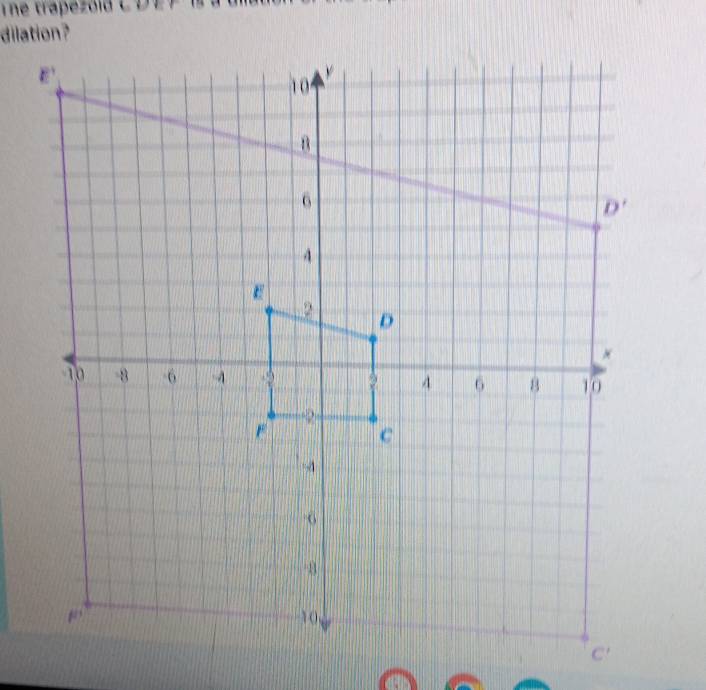 The trapezold CDEF