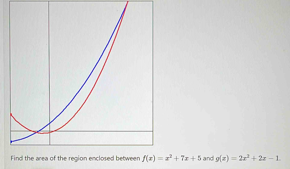 f(x)=x^2+7x+5 and g(x)=2x^2+2x-1.