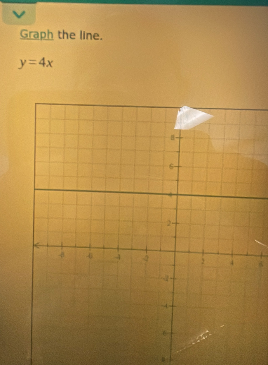 Graph the line.
y=4x
6