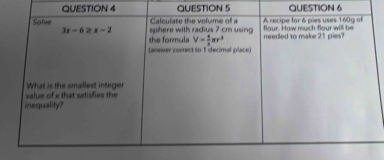 TION 5 QUESTION 6