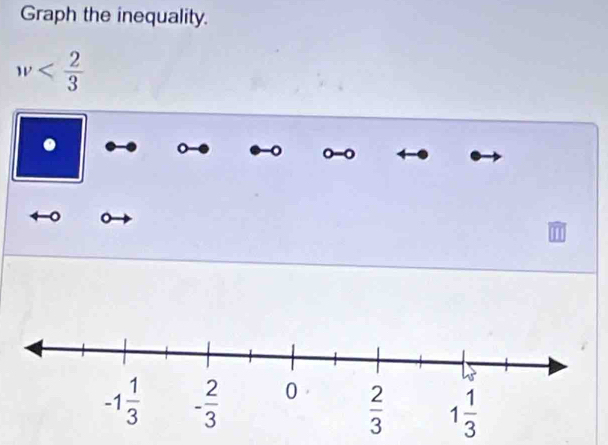 Graph the inequality.
w . 0-0
。
。 。