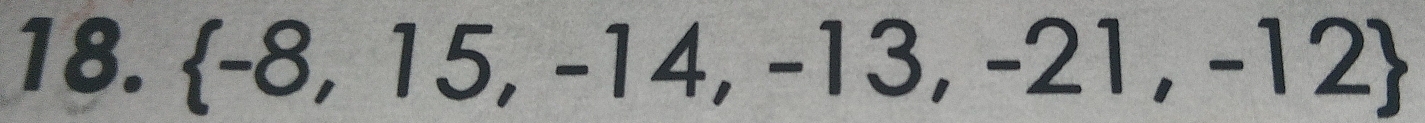  -8,15,-14,-13,-21,-12