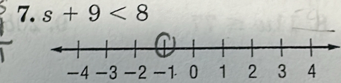 s+9<8</tex>
-4 -3 -2 1 2