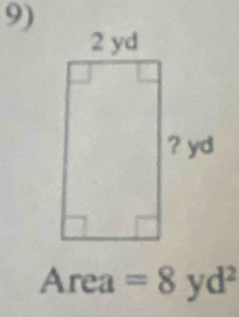 Area=8yd^2