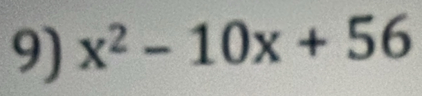 x^2-10x+56