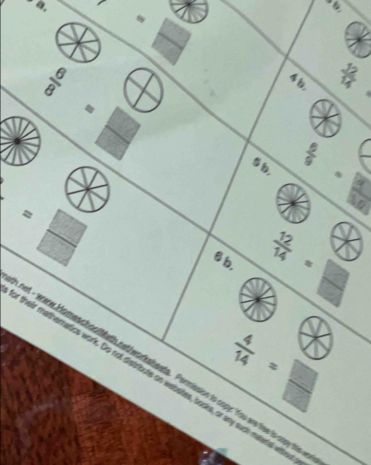 a, 
_ □  
|
frac 68^((circ)
,
frac 12)14
= □ /□   □ 
,
e|^0
=frac □ (□)° 8
6 b.
 12/14 = □ /□  
their matheratics work. Do not disbrbute on webeltes, bocks, or any such materal with net - xoow HomeschooMath nethworkabeats Permission to cppi. You ae ter in op  4/14 = □ /□  