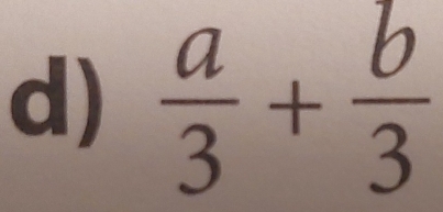  a/3 + b/3 