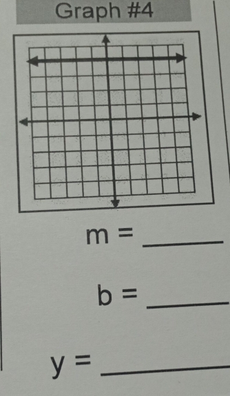 Graph #4
m= _
b= _ 
_ y=