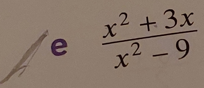  (x^2+3x)/x^2-9 