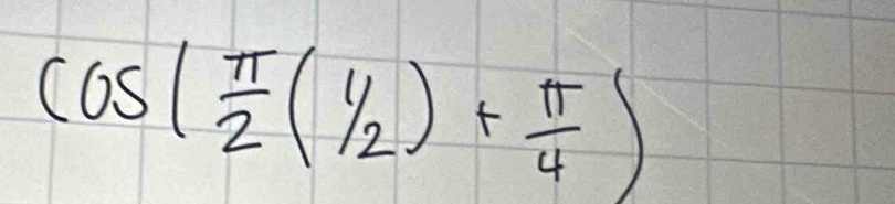 cos ( π /2 (y_2)+ π /4 )