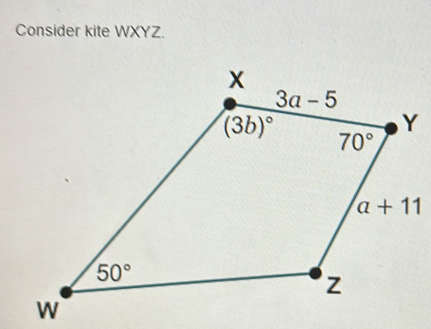 Consider kite WXYZ.