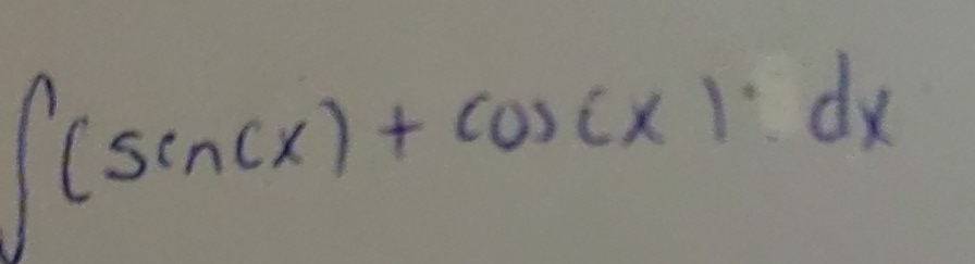 ∈t (sin (x)+cos (x)· dx