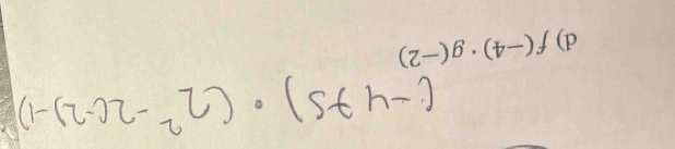 f(-4)· g(-2)