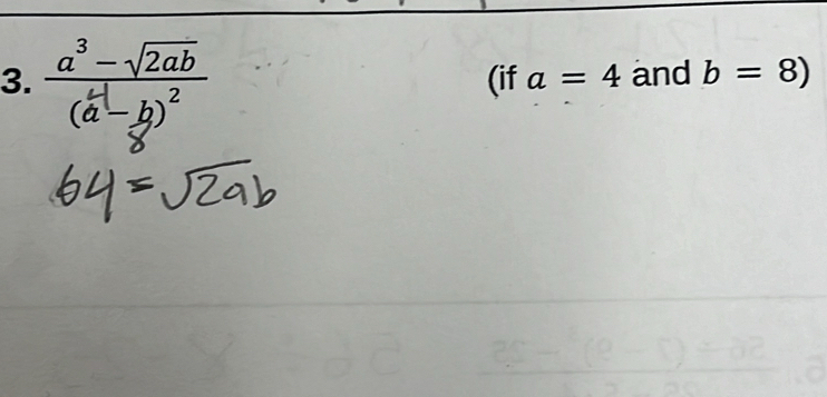 (if a=4 and b=8)