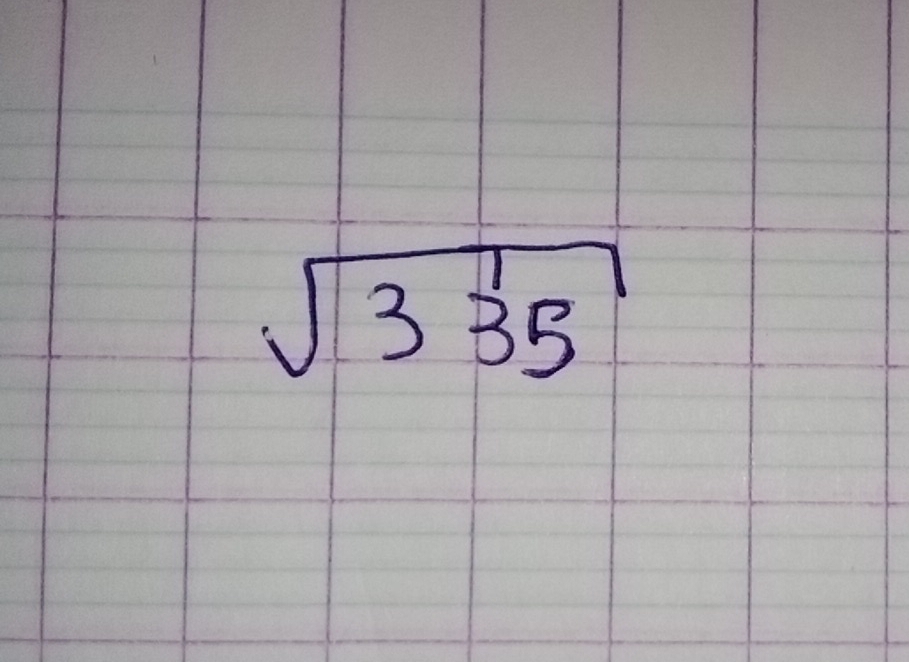 sqrt(3overset 1)35