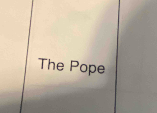 The Pope