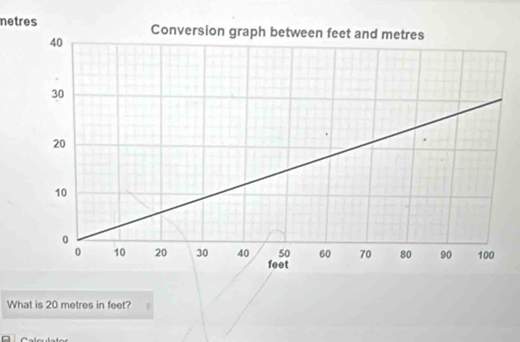 netres 
What is 20 metres in feet?