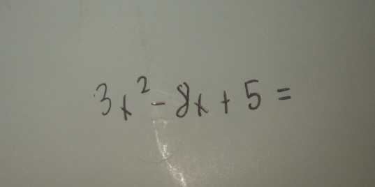 3x^2-8x+5=